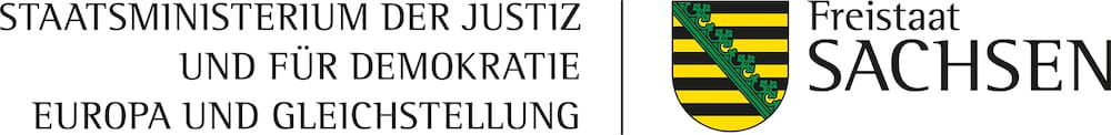 Logo: Staatsministerium der Justiz und für Demokratie, Europa und Gleichstellung