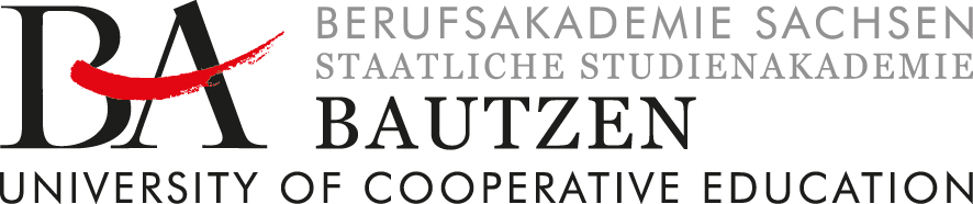 Logo: Berufsakademie Sachsen Staatliche Studienakademie Bautzen University of Cooperative Education